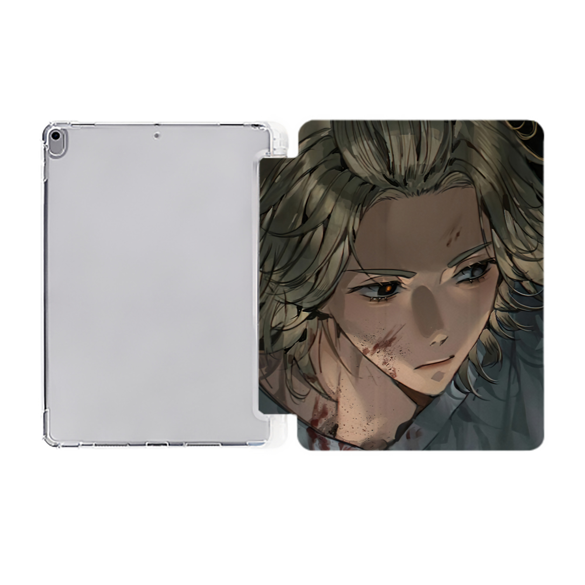 （画像用） 東京リベンジャーズ Tokyo Revengers IPad ケース ペン収納付き 三つ折りスタンド PUレザー×シリコン 対応機種9.5/10.5/10.9インチ